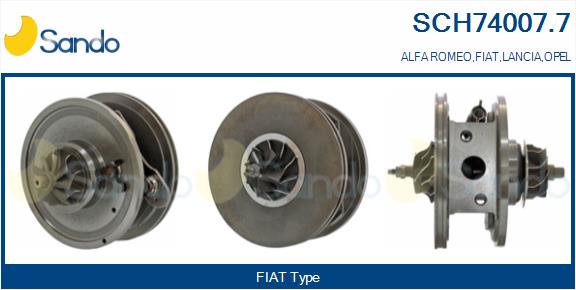 Groupe carter, turbocompresseur SANDO SCH74007.7
