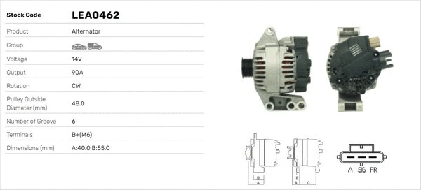 Alternateur LUSA LEA0462