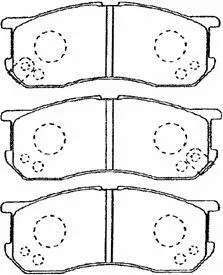 Kit de plaquettes de frein, frein à disque AISIN G1N011