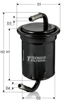 Filtre à carburant TECNECO FILTERS IN26