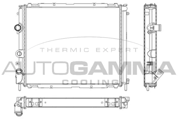 Radiateur, refroidissement du moteur AUTOGAMMA 101242