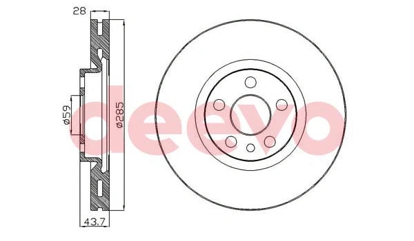 Disque de frein DEEVO BD15220