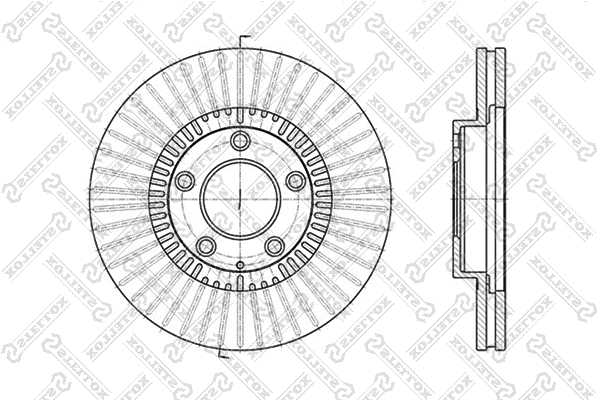 Disque de frein STELLOX 6020-3247V-SX