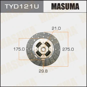 Disque d'embrayage MASUMA TYD121U