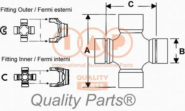 Joint, arbre de transmission IAP QUALITY PARTS 308-13043