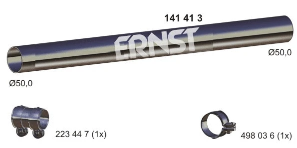 Tuyau d'échappement ERNST 141413