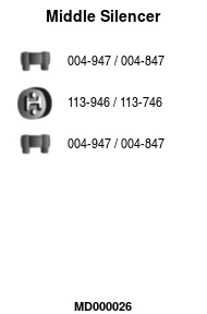 Silencieux central FA1 MD000026