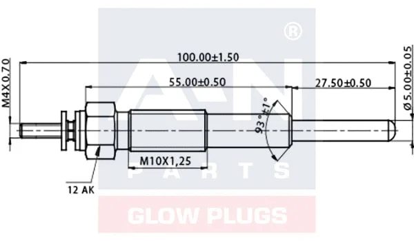 Bougie de préchauffage A-N PARTS A-N095114
