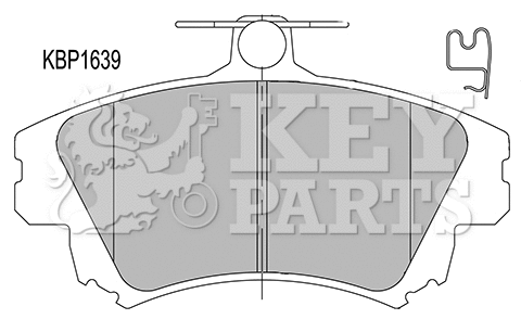 Kit de plaquettes de frein, frein à disque KEY PARTS KBP1639