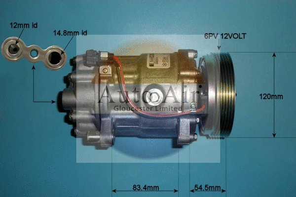 Compresseur, climatisation AUTO AIR GLOUCESTER 14-1100