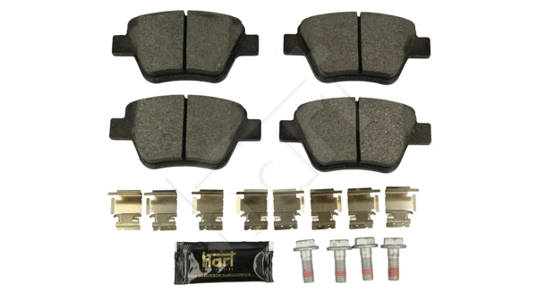 Kit de plaquettes de frein, frein à disque HART 249 007