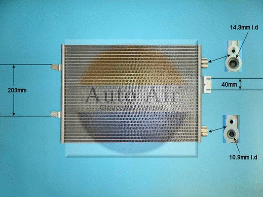Condenseur, climatisation AUTO AIR GLOUCESTER 16-1313A