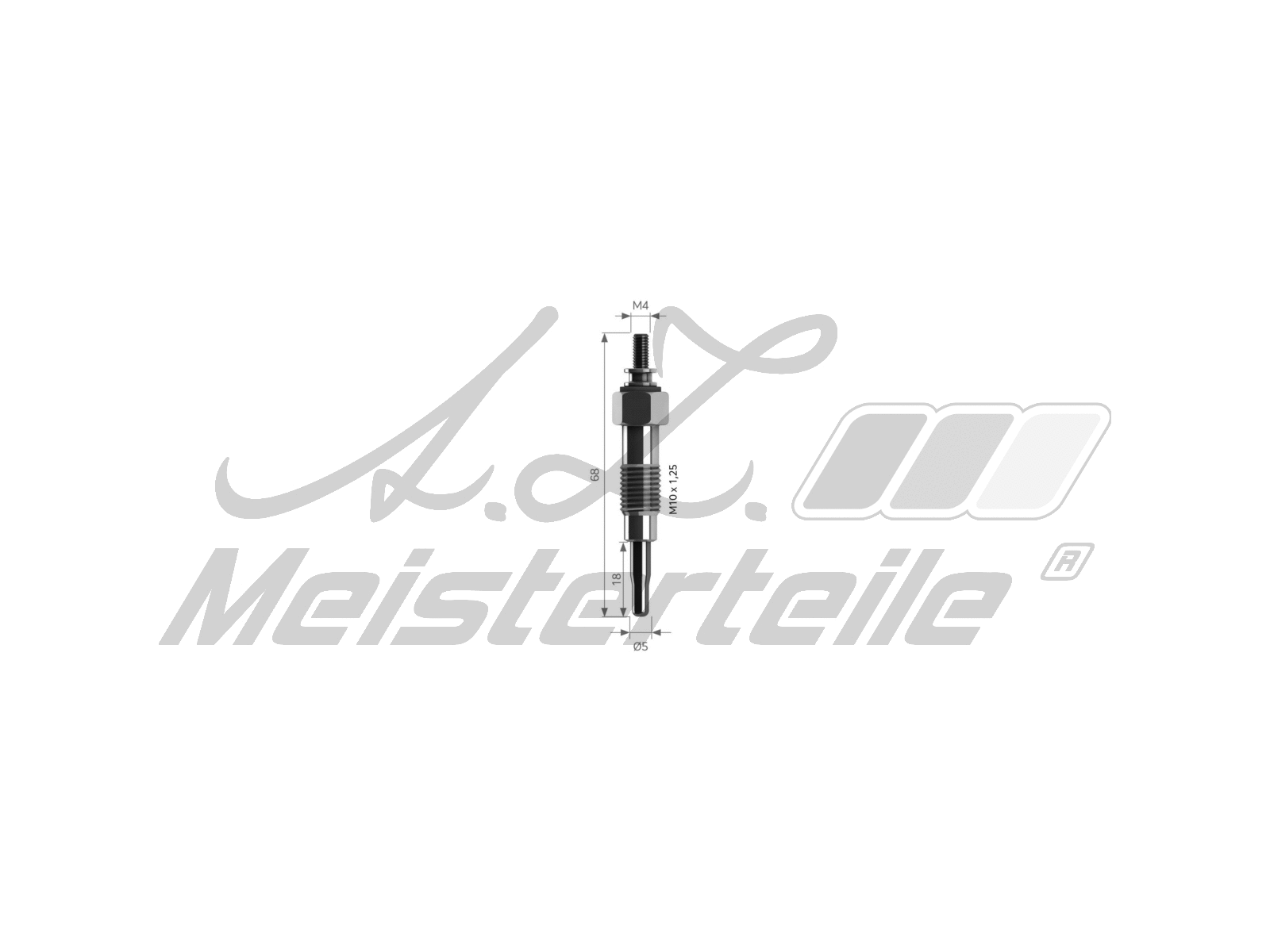 Bougie de préchauffage A.Z. Meisterteile AZMT-49-040-1014