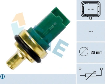 Sonde, température du liquide de refroidissement FAE 33706