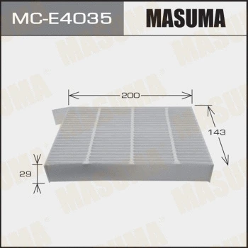 Filtre, air de l'habitacle MASUMA MC-E4035