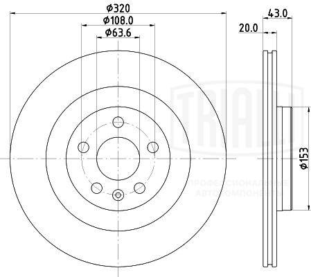 Disque de frein TRIALLI DF 190430