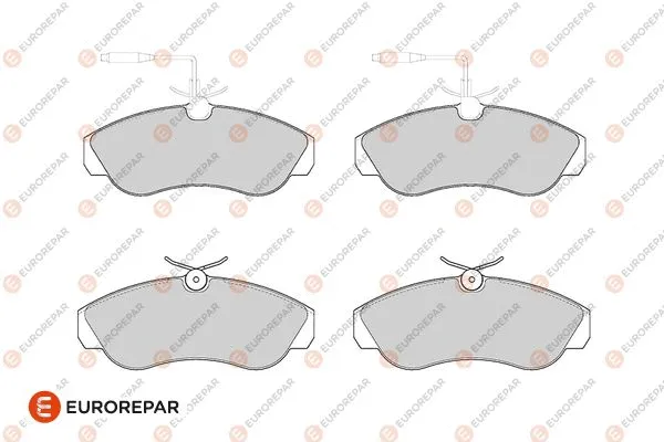 Kit de plaquettes de frein, frein à disque EUROREPAR 1686276680