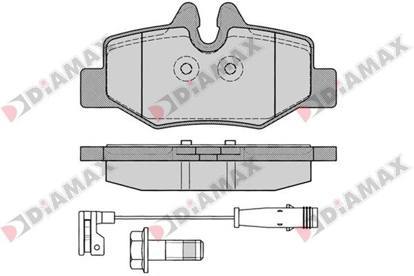 Kit de plaquettes de frein, frein à disque DIAMAX N09193