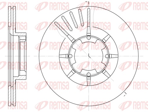 Disque de frein REMSA 6428.10