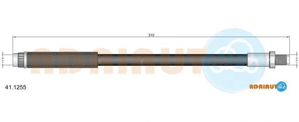 Flexible de frein ADRIAUTO 41.1255