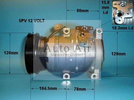 Compresseur, climatisation AUTO AIR GLOUCESTER 14-1009