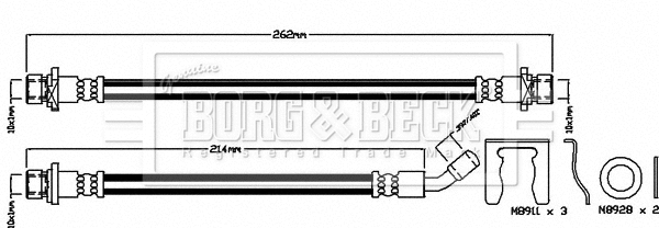Flexible de frein BORG & BECK BBH8036