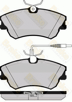 Kit de plaquettes de frein, frein à disque Brake ENGINEERING PA1149