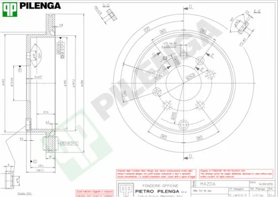 Disque de frein PILENGA V516