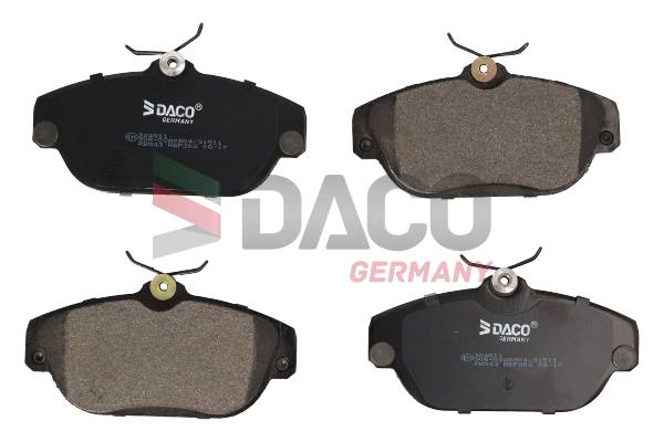 Kit de plaquettes de frein, frein à disque DACO Germany 324811