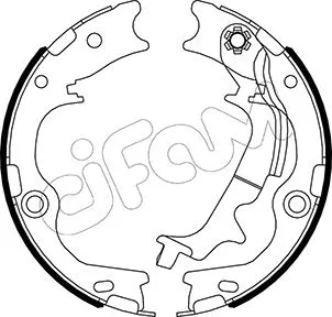 Jeu de mâchoires de frein, frein de stationnement CIFAM 153-502