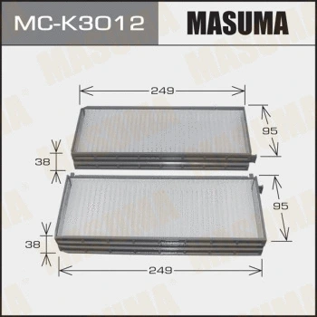 Filtre, air de l'habitacle MASUMA MC-K3012