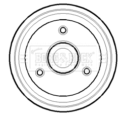 Tambour de frein BORG & BECK BBR7071