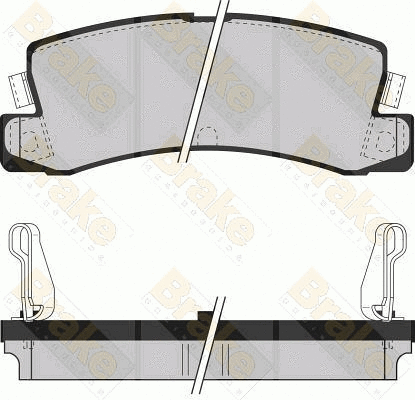 Kit de plaquettes de frein, frein à disque Brake ENGINEERING PA534
