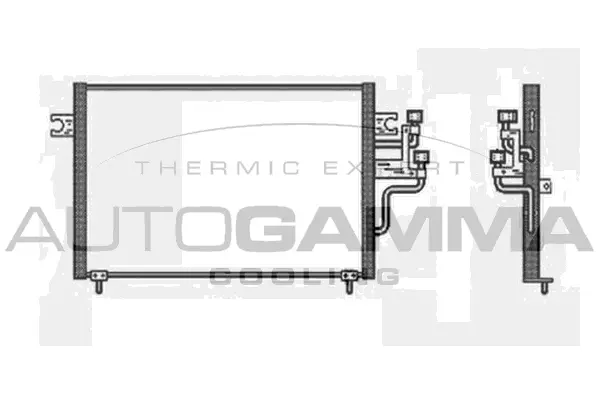 Condenseur, climatisation AUTOGAMMA 104002