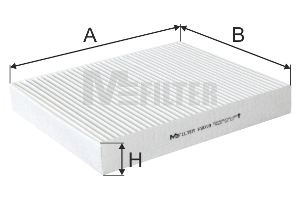 Filtre, air de l'habitacle MFILTER K 9018