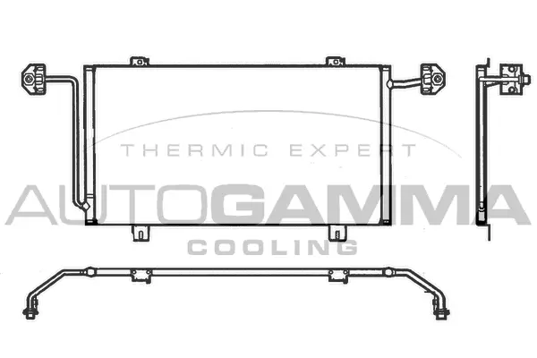 Condenseur, climatisation AUTOGAMMA 102564