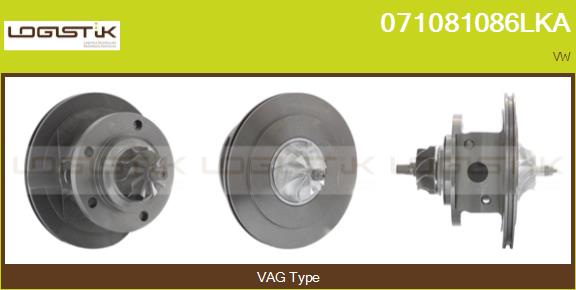 Groupe carter, turbocompresseur LGK 071081086LKA