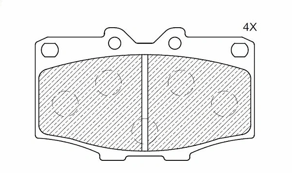 Kit de plaquettes de frein, frein à disque KLAXCAR FRANCE 24848z