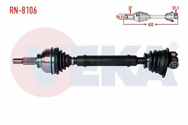 Arbre de transmission VEKA RN-8106