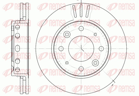Disque de frein REMSA 6815.10