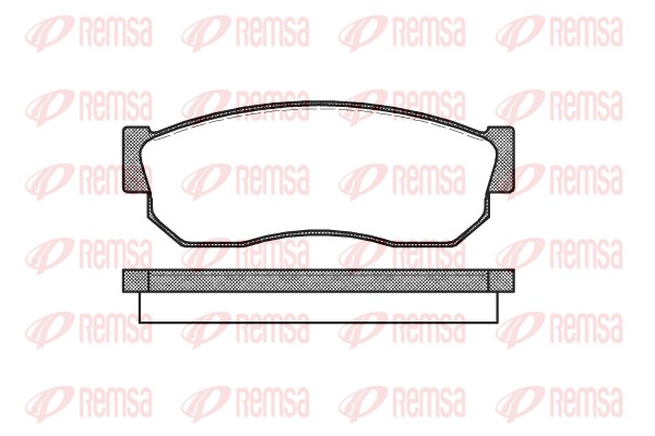 Kit de plaquettes de frein, frein à disque REMSA 0149.10