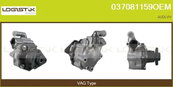 Pompe hydraulique, direction LGK 037081159OEM