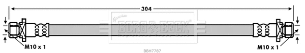 Flexible de frein BORG & BECK BBH7787