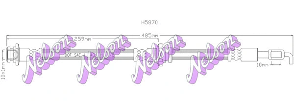 Flexible de frein KAWE H5870