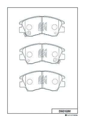 Kit de plaquettes de frein, frein à disque MK Kashiyama D6018M