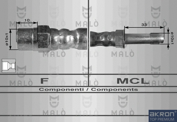 Flexible de frein AKRON-MALÒ 8925