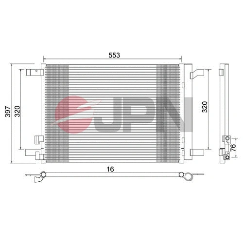 Condenseur, climatisation JPN 60C9079-JPN