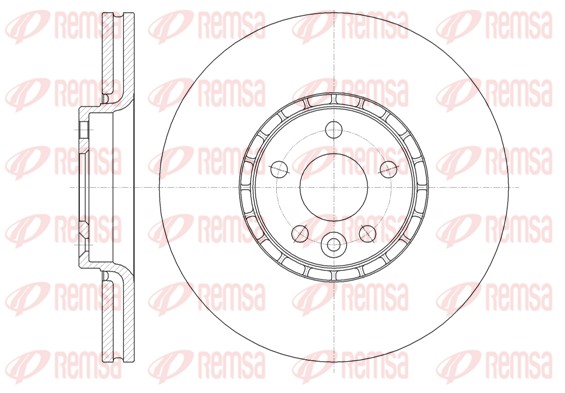 Disque de frein REMSA 61319.10