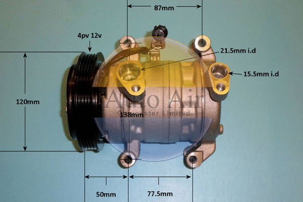 Compresseur, climatisation AUTO AIR GLOUCESTER 14-0274P