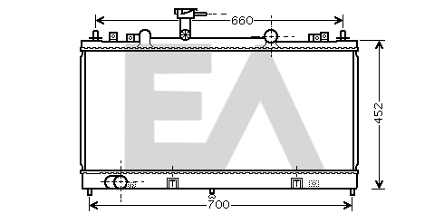 Radiateur, refroidissement du moteur EACLIMA 31R52067
